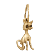 обзорное фото Золотой подвес Кошка 62034 Золотые кулоны с фианитом обзорное фото Золотой подвес Кошка 62034  Золотые кулоны с фианитом