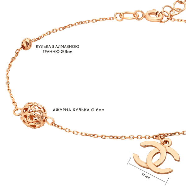 браслет с подвеской шанель золотой браслет с подвеской шанель золотой