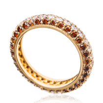 обзорное фото Кольцо с бриллиантами 023336  Золотые кольца с бриллиантами