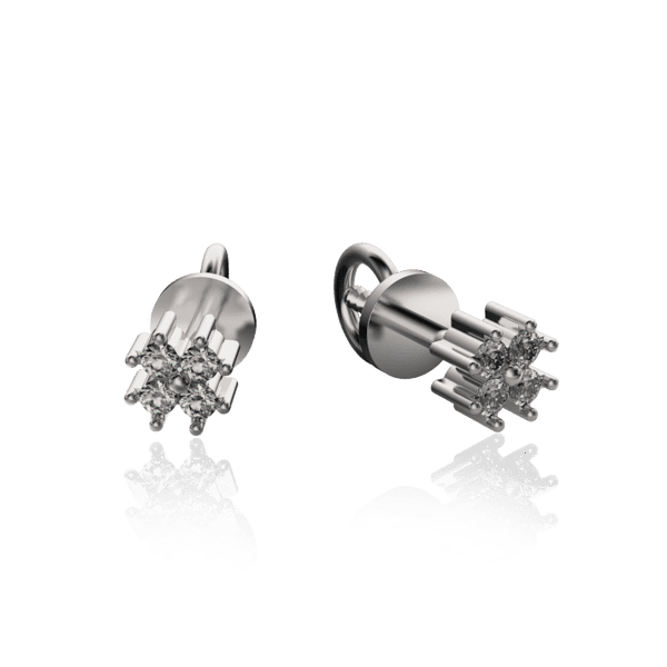 Золотые серьги гвоздики с бриллиантами 030351 детальное изображение ювелирного изделия Золотые серьги с бриллиантами Золотые серьги гвоздики с бриллиантами 030351 детальное изображение ювелирного изделия Золотые серьги с бриллиантами