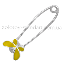 оглядове фото Срібна булавка Метелик 09065
