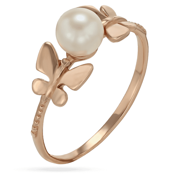 Золотое кольцо с жемчугом Бабочки 028682 детальное изображение ювелирного изделия Золотые кольца с жемчугом Золотое кольцо с жемчугом Бабочки 028682 детальное изображение ювелирного изделия Золотые кольца с жемчугом