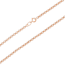 обзорное фото Цепочка Дойч из красного золота 585 пробы 035457 Полновесные золотые цепочки обзорное фото Цепочка Дойч из красного золота 585 пробы 035457  Полновесные золотые цепочки