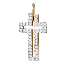 обзорное фото Серебряный крестик П3Ф/071 Серебряные подвески крестики обзорное фото Серебряный крестик П3Ф/071  Серебряные подвески крестики