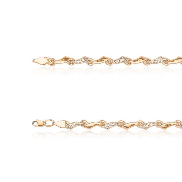 Женский золотой браслет Ролекс с алмазной гранью 035493 детальное изображение ювелирного изделия Золотые браслеты