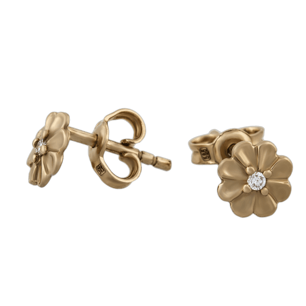 Детские золотые серьги гвоздики Цветы с цирконием 1,3,0509 детальное изображение ювелирного изделия Серьги с камнями Детские золотые серьги гвоздики Цветы с цирконием 1,3,0509 детальное изображение ювелирного изделия Серьги с камнями