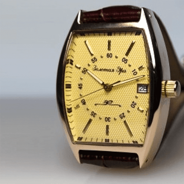 золотые часы с кожаным ремешком золотые часы с кожаным ремешком