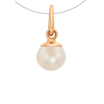 обзорное фото Золотой подвес с жемчуженкой 029715 Золотые кулоны с жемчугом обзорное фото Золотой подвес с жемчуженкой 029715  Золотые кулоны с жемчугом