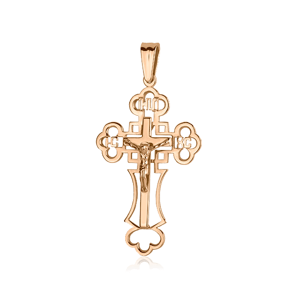 Золотой крест с Распятием 1,4,0392 детальное изображение ювелирного изделия Крестики мужские