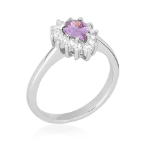 обзорное фото Серебряное кольцо с фианитами 024851 Серебряные кольца с фианитом обзорное фото Серебряное кольцо с фианитами 024851  Серебряные кольца с фианитом