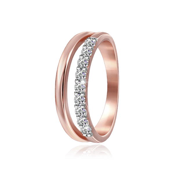 Позолоченое кольцо с фианитами 026440 детальное изображение ювелирного изделия Серебряные кольца Позолоченое кольцо с фианитами 026440 детальное изображение ювелирного изделия Серебряные кольца