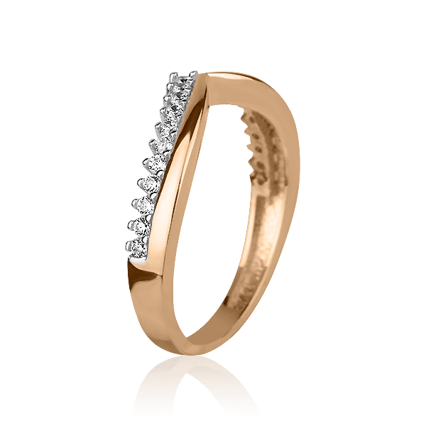 Золотое кольцо с фианитами фото Золотое кольцо с фианитами фото