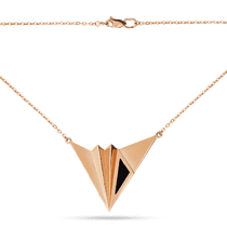 обзорное фото Золотое колье с агатом 030028 Золотые колье с камнями обзорное фото Золотое колье с агатом 030028  Золотые колье с камнями