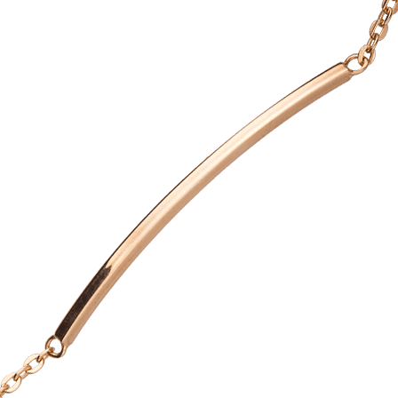 Браслет з пластиною в червоному золоті 027864 детальне зображення ювелірного виробу Браслет з пластиною в червоному золоті 027864 детальне зображення ювелірного виробу