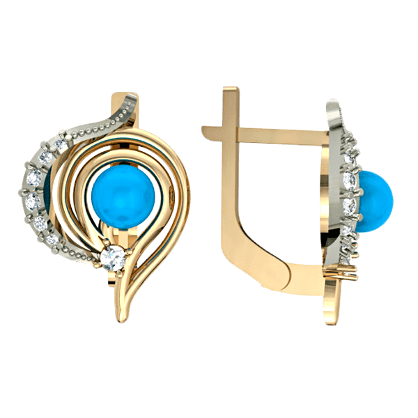 Серьги с цирконием 420860 детальное изображение ювелирного изделия Золотые серьги с жемчугом Серьги с цирконием 420860 детальное изображение ювелирного изделия Золотые серьги с жемчугом