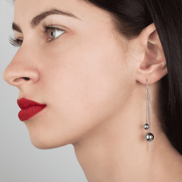 Серебряные серьги с без вставок  Серебряные серьги с без вставок