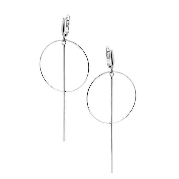 Серебряные серьги без вставок 029195 детальное изображение ювелирного изделия Серебряные серьги без вставок Серебряные серьги без вставок 029195 детальное изображение ювелирного изделия Серебряные серьги без вставок