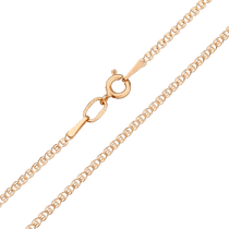 обзорное фото Золотая цепочка в плетении Лав на шпрингельном замке без вставок 040916  Золотые цепочки женские