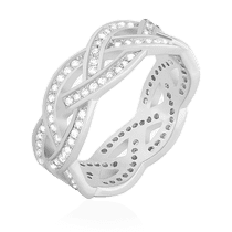 обзорное фото Серебряное кольцо с фианитами 024685 Серебряные кольца с фианитом обзорное фото Серебряное кольцо с фианитами 024685  Серебряные кольца с фианитом