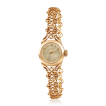 обзорное фото Золотые часы женские с ажурным ремешком 035239  Женские золотые часы
