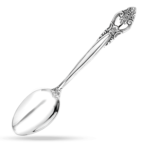 Серебряная ложка Розочка 030274 детальное изображение ювелирного изделия Столовое серебро Серебряная ложка Розочка 030274 детальное изображение ювелирного изделия Столовое серебро