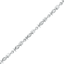 обзорное фото Браслет из белого золота с бриллиантами 031029 Золотые браслеты с бриллиантом обзорное фото Браслет из белого золота с бриллиантами 031029  Золотые браслеты с бриллиантом