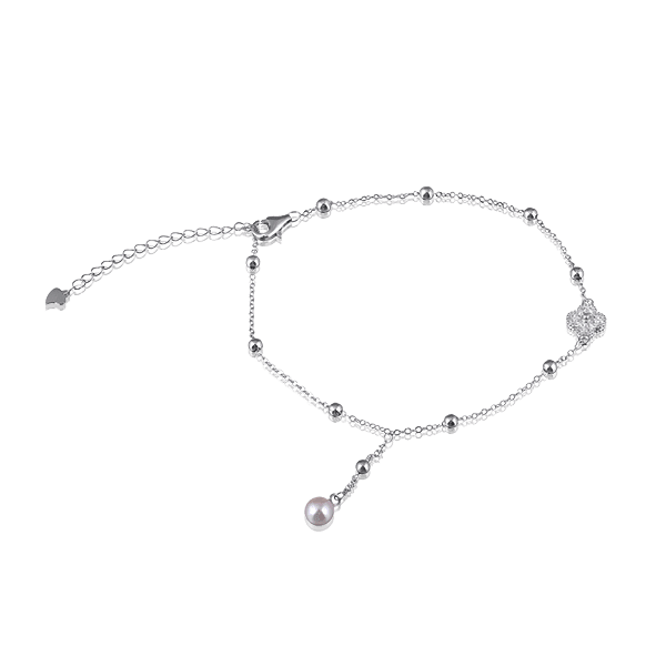 Серебряный браслет с фианитом на ногу 025712 детальное изображение ювелирного изделия Серебряные браслеты на ногу Серебряный браслет с фианитом на ногу 025712 детальное изображение ювелирного изделия Серебряные браслеты на ногу