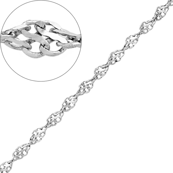 Золотая цепочка Ребека 17004 детальное изображение ювелирного изделия Ребека плетение цепочек из золота