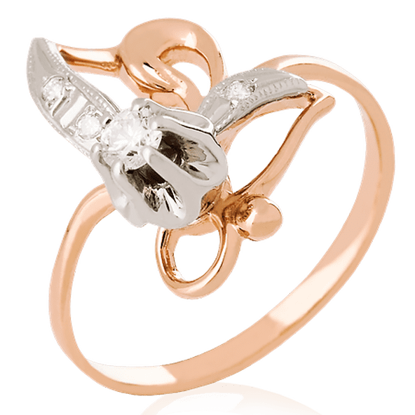 Золотое кольцо с бриллиантами 024003 детальное изображение ювелирного изделия Золотые кольца с бриллиантами Золотое кольцо с бриллиантами 024003 детальное изображение ювелирного изделия Золотые кольца с бриллиантами