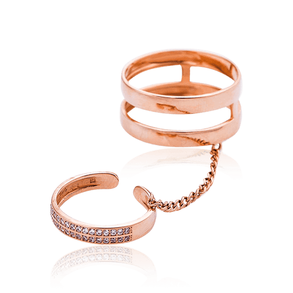 кольцо на фалангу с цепочкой кольцо на фалангу с цепочкой