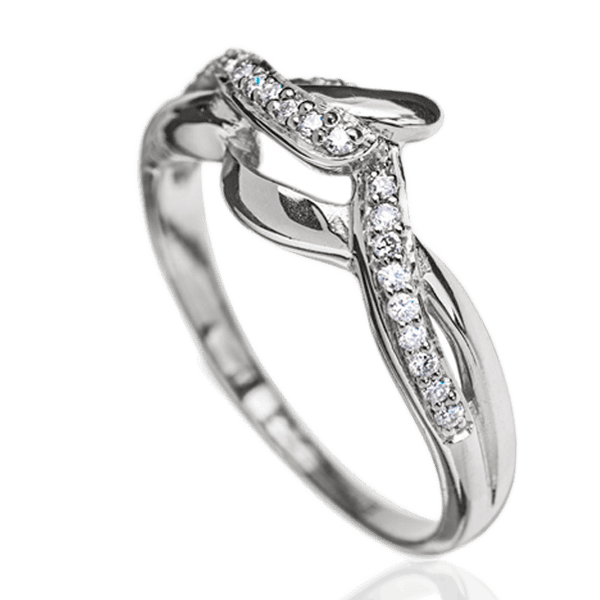 Кольцо из белого золота с бриллиантами 023279 детальное изображение ювелирного изделия Золотые кольца с бриллиантами Кольцо из белого золота с бриллиантами 023279 детальное изображение ювелирного изделия Золотые кольца с бриллиантами