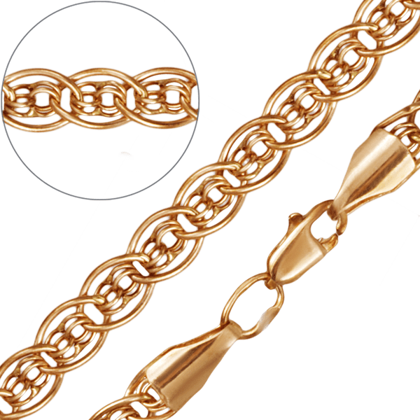 Золотой браслет Нонна/бисмарк 36601 детальное изображение ювелирного изделия Золотой браслет Нонна/бисмарк