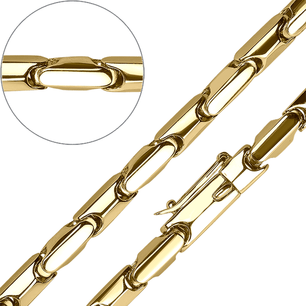 Цепь литая из желтого золота мужская 031978 детальное изображение ювелирного изделия Полновесные золотые цепочки Цепь литая из желтого золота мужская 031978 детальное изображение ювелирного изделия Полновесные золотые цепочки