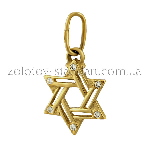 Золотой кулон Звезда Давида с фианитами 62125 детальное изображение ювелирного изделия Золотые кулоны с фианитом Золотой кулон Звезда Давида с фианитами 62125 детальное изображение ювелирного изделия Золотые кулоны с фианитом