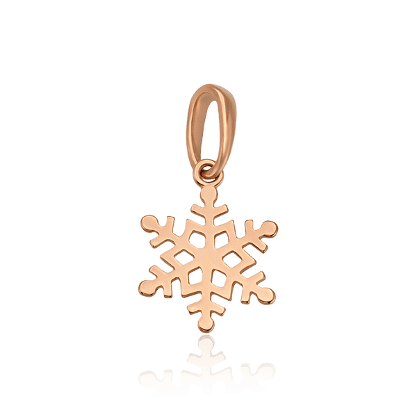 Золотая подвеска Снежинка 034534 детальное изображение ювелирного изделия Золотые подвески