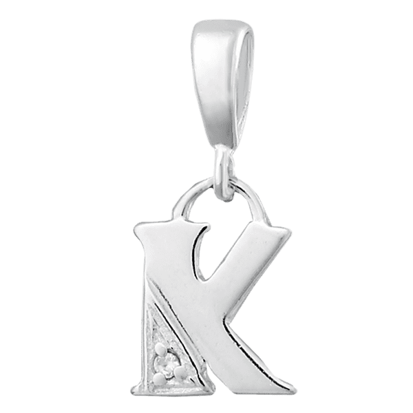 Серебряный подвес буква К П2Ф/059 детальное изображение ювелирного изделия Серебряные подвески буквы Серебряный подвес буква К П2Ф/059 детальное изображение ювелирного изделия Серебряные подвески буквы