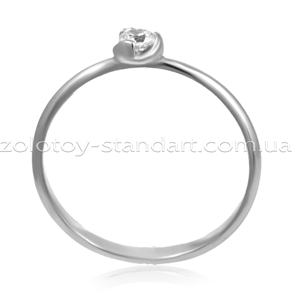 Кольцо из белого золота с фианитом 1195422 детальное изображение ювелирного изделия Золотые кольца для помолвки с цирконием Кольцо из белого золота с фианитом 1195422 детальное изображение ювелирного изделия Золотые кольца для помолвки с цирконием