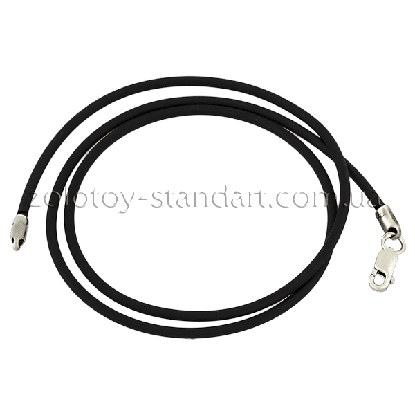 Шнурок каучук 6010/2,0 детальное изображение ювелирного изделия Шнурки с серебром