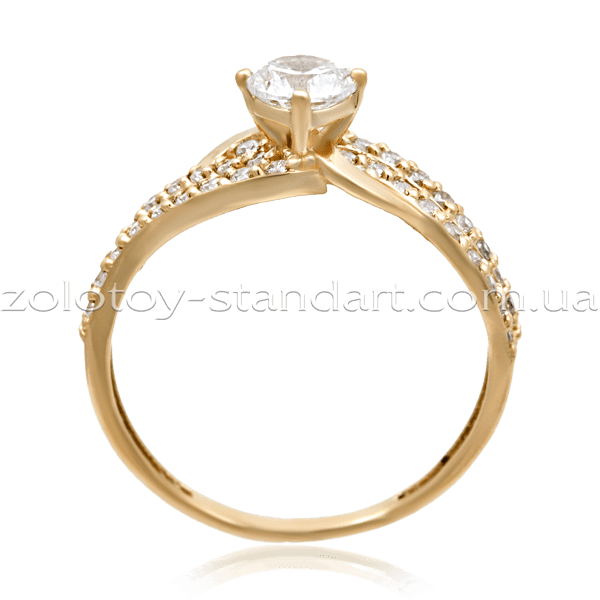 Золотое кольцо с цирконием 1422 купить