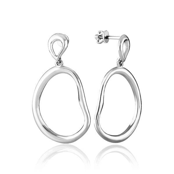 трендовые серьги из серебра 925 трендовые серьги из серебра 925