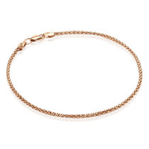 оглядове фото Золотий браслет плетіння Попкорн 035874