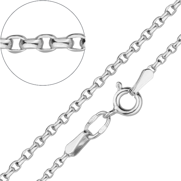 Ланцюжок Дойч в білому золоті 027549 детальне зображення ювелірного виробу Ланцюжок Дойч в білому золоті 027549 детальне зображення ювелірного виробу