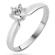 обзорное фото Кольцо с бриллиантом в белом золоте для помолвки 585 пробы 039841 Золотые кольца с бриллиантами обзорное фото Кольцо с бриллиантом в белом золоте для помолвки 585 пробы 039841  Золотые кольца с бриллиантами