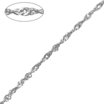 обзорное фото Серебряная цепочка Халат 10007  Серебряные цепочки