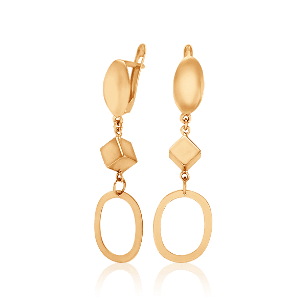 Золотые серьги Кубики 030104 детальное изображение ювелирного изделия Золотые серьги без вставок Золотые серьги Кубики 030104 детальное изображение ювелирного изделия Золотые серьги без вставок