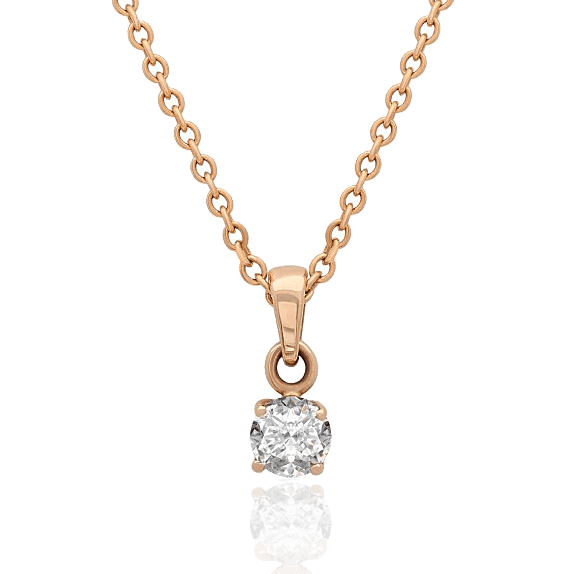 Золота підвіска з фіанітом 032247 детальне зображення ювелірного виробу Золота підвіска з фіанітом 032247 детальне зображення ювелірного виробу