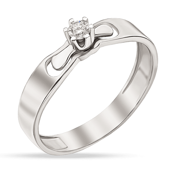 Золотое кольцо с бриллиантом 038819 детальное изображение ювелирного изделия Обручальные кольца в белом золоте Золотое кольцо с бриллиантом 038819 детальное изображение ювелирного изделия Обручальные кольца в белом золоте