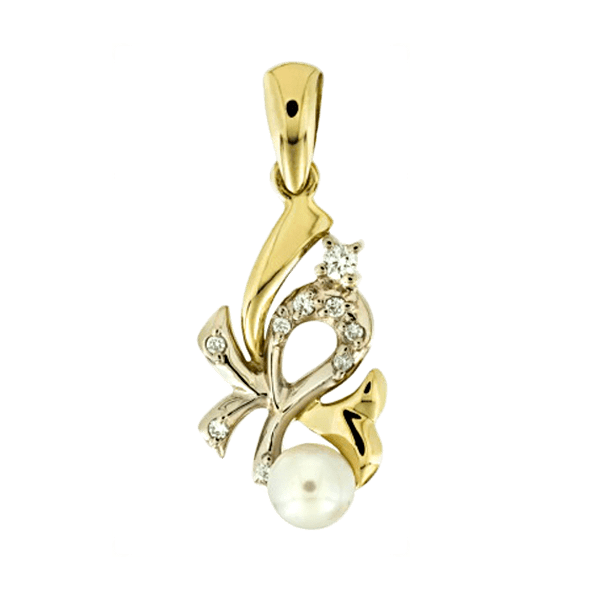 Подвес с жемчугом 710241 детальное изображение ювелирного изделия Золотые кулоны с жемчугом Подвес с жемчугом 710241 детальное изображение ювелирного изделия Золотые кулоны с жемчугом