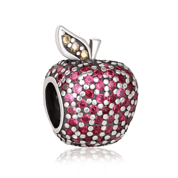 Серебряный кулон Яблочко 025179 детальное изображение ювелирного изделия Серебряные подвески со вставками Серебряный кулон Яблочко 025179 детальное изображение ювелирного изделия Серебряные подвески со вставками