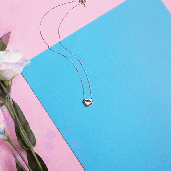 Серебряное колье Сердце 026120 Серебряное колье Сердце 026120